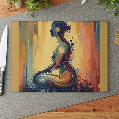 Patience Essence Tachism Glass Cutting Board
