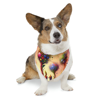 Vibrant Digital Arboriculture Pet Bandana Collar