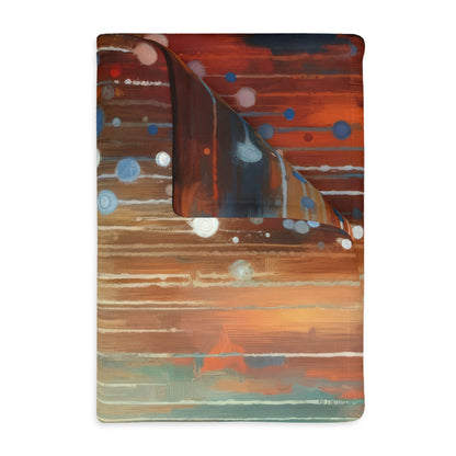 Empathic Connection Tachism Velveteen Microfiber Blanket (Two-sided print)