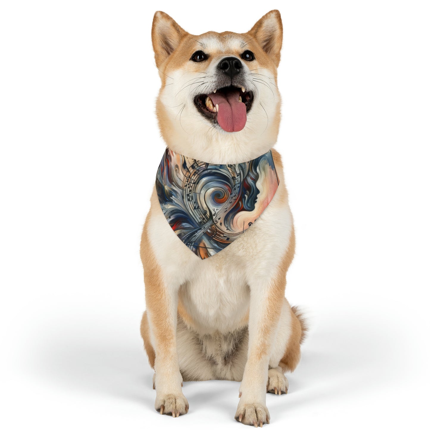 Symphonic Empathic Swirls Pet Bandana Collar