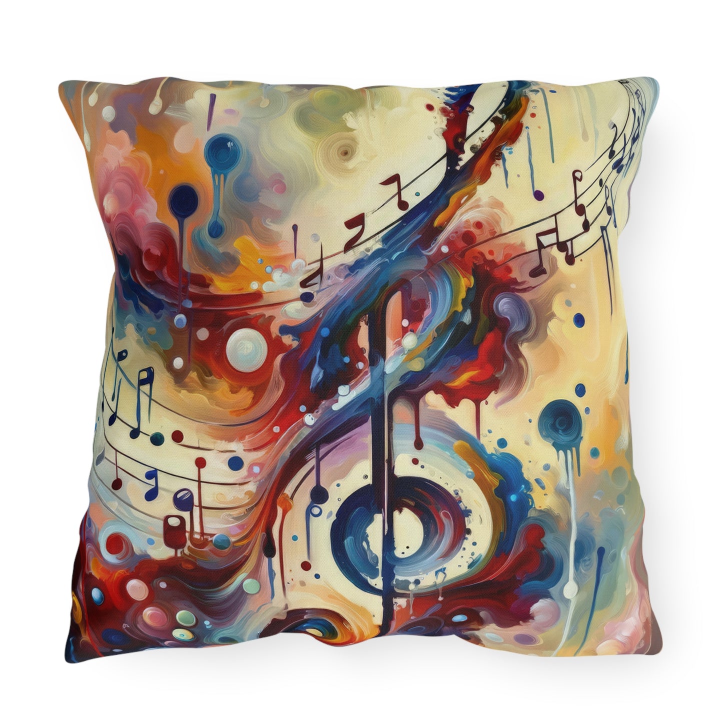 Harmonizing Melody Life Outdoor Pillows