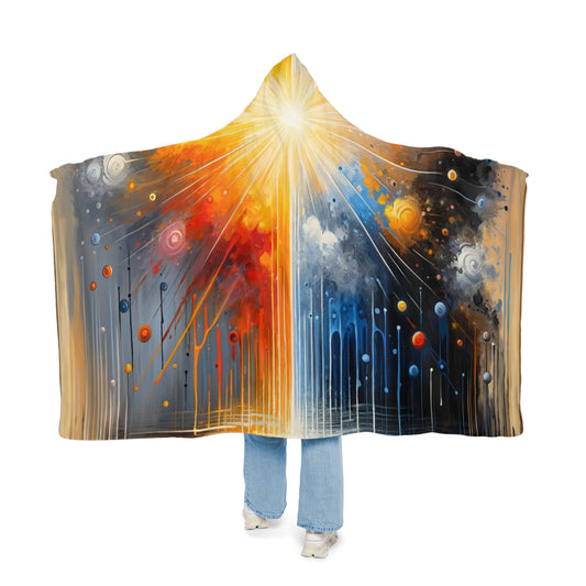 Luminous Abstract Tachism Snuggle Blanket