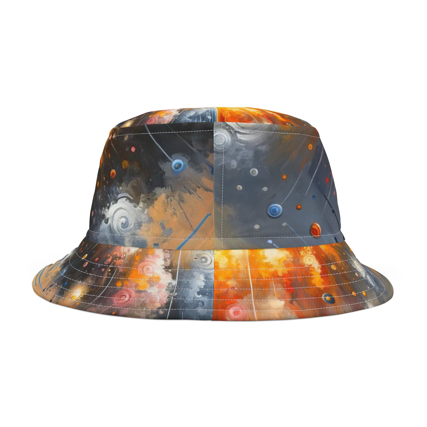 Luminous Abstract Tachism Bucket Hat (AOP)