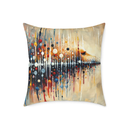 Distant Barking Echoes Spun Polyester Pillow