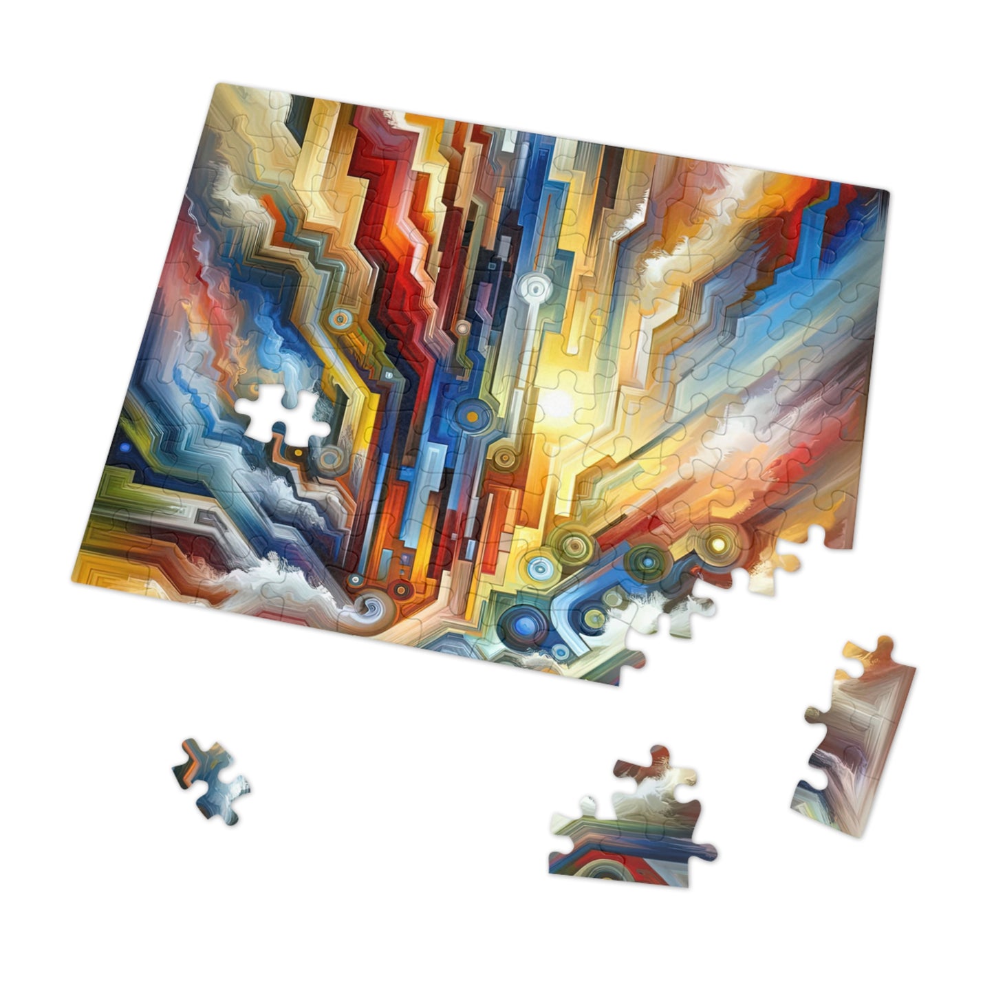Unity Abstract Vibrancy Jigsaw Puzzle (30, 110, 252, 500,1000-Piece)