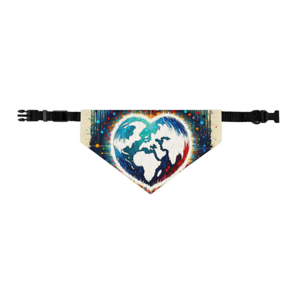 Heartbeats Synchronizing Peace Pet Bandana Collar