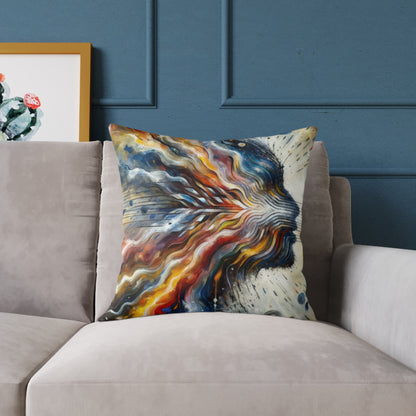 Empathetic Awakening Dynamic Spun Polyester Pillow