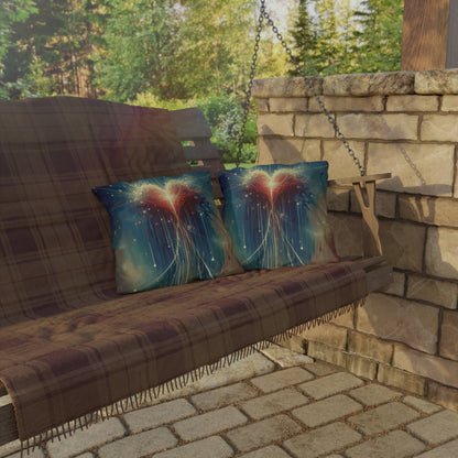 Transcendent Connection Beauty Outdoor Pillows