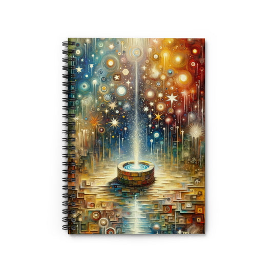 Inspiration Tachism Tribute Spiral Notebook - Ruled Line