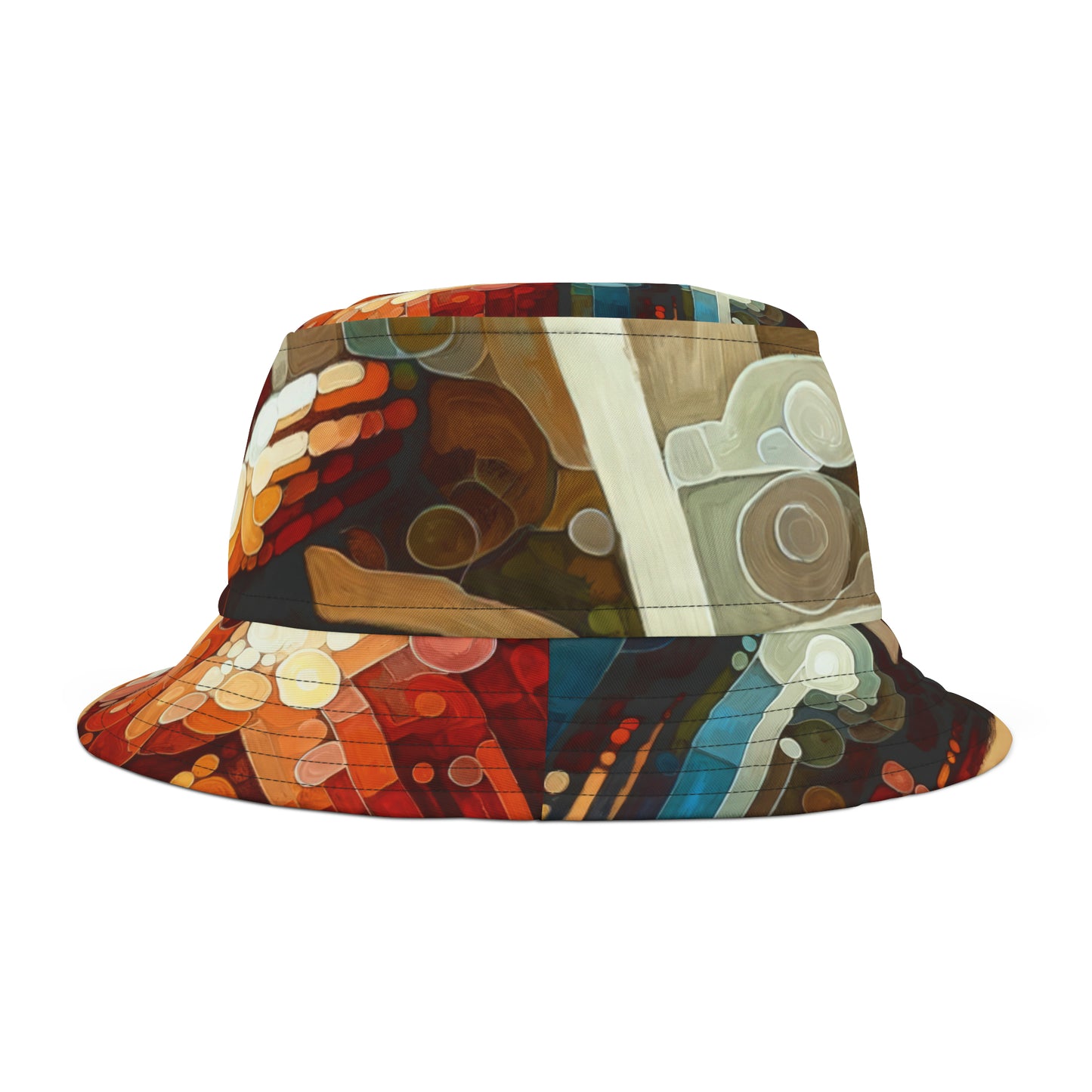 Elderly Unity Tachism Bucket Hat (AOP)