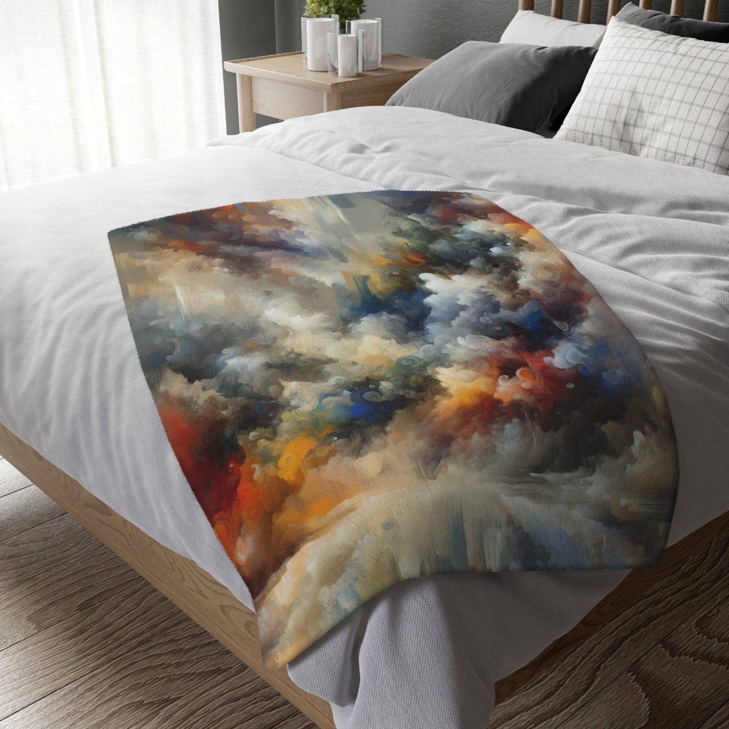 Unspoken Symphony Ethereal Velveteen Microfiber Blanket (Two-sided print)