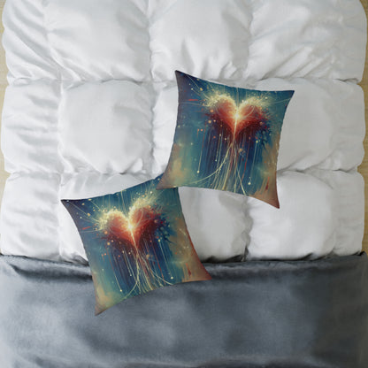 Transcendent Connection Beauty Spun Polyester Pillow