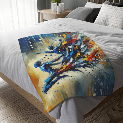 Empowering Mastery Cascade Velveteen Microfiber Blanket (Two-sided print)