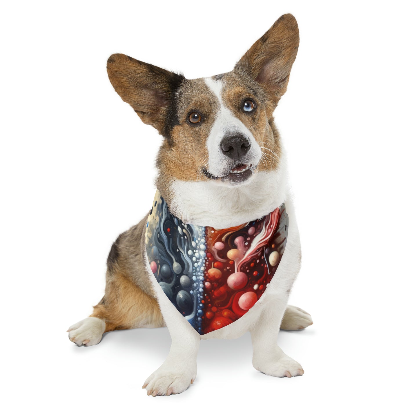 Symbiotic Exchange Abstract Pet Bandana Collar