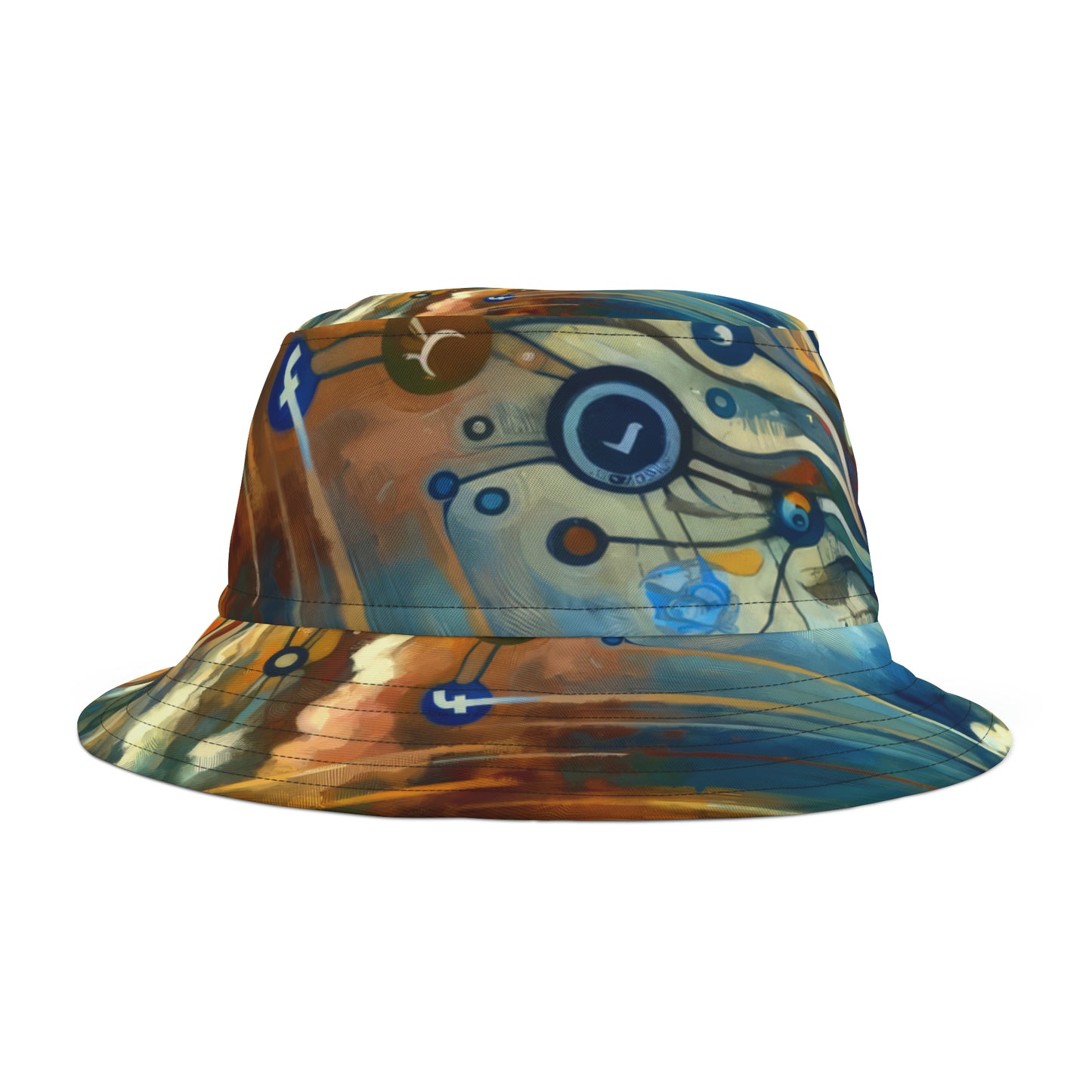 Reflective Digital Meditation Bucket Hat (AOP)