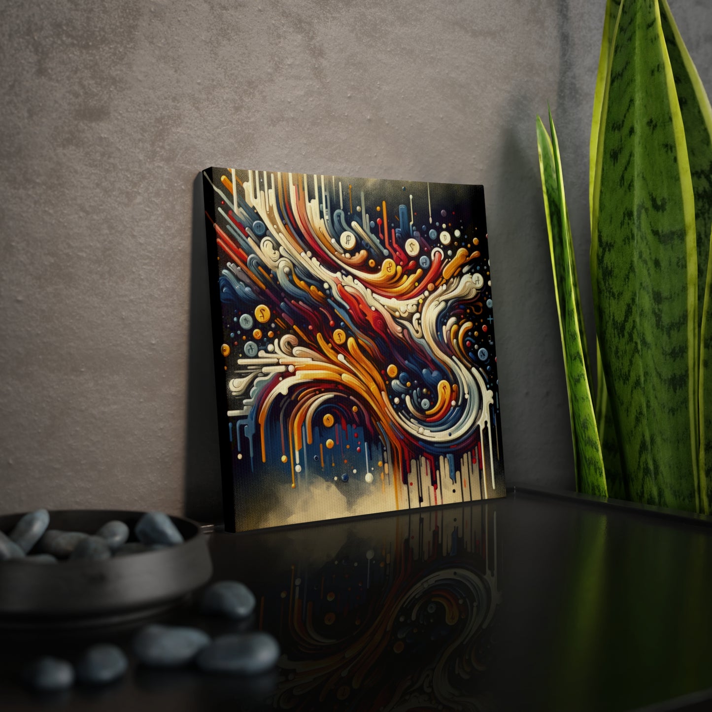 Abstract Financial Flux Canvas Photo Tile