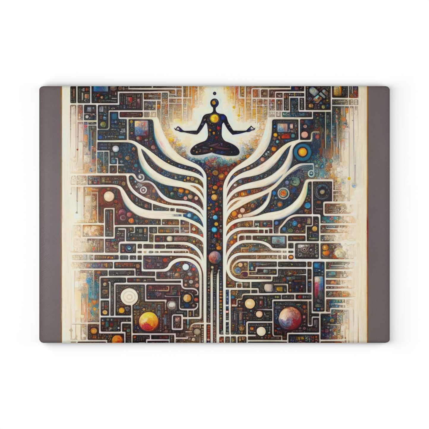 Syncing Silicon Spirituality Glass Cutting Board