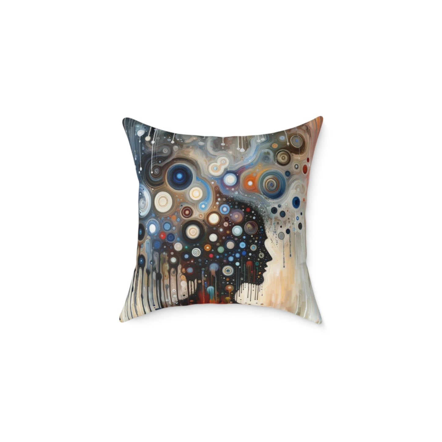Universal Personal Tachism Spun Polyester Pillow