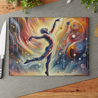 Wholehearted Divine Dance Glass Cutting Board