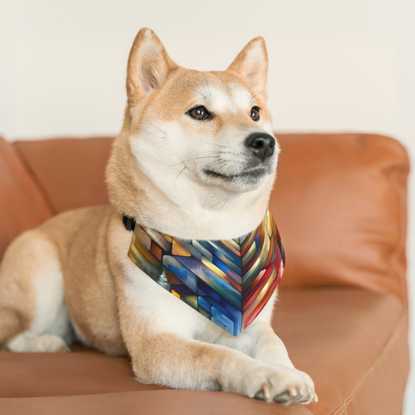 Anchored Tenets Abstraction Pet Bandana Collar