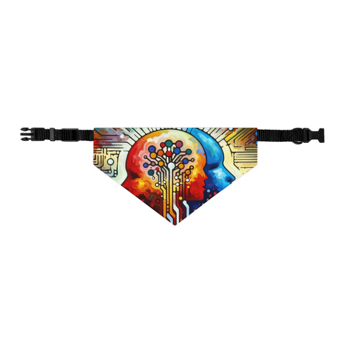 Empathetic Connection Abstract Pet Bandana Collar