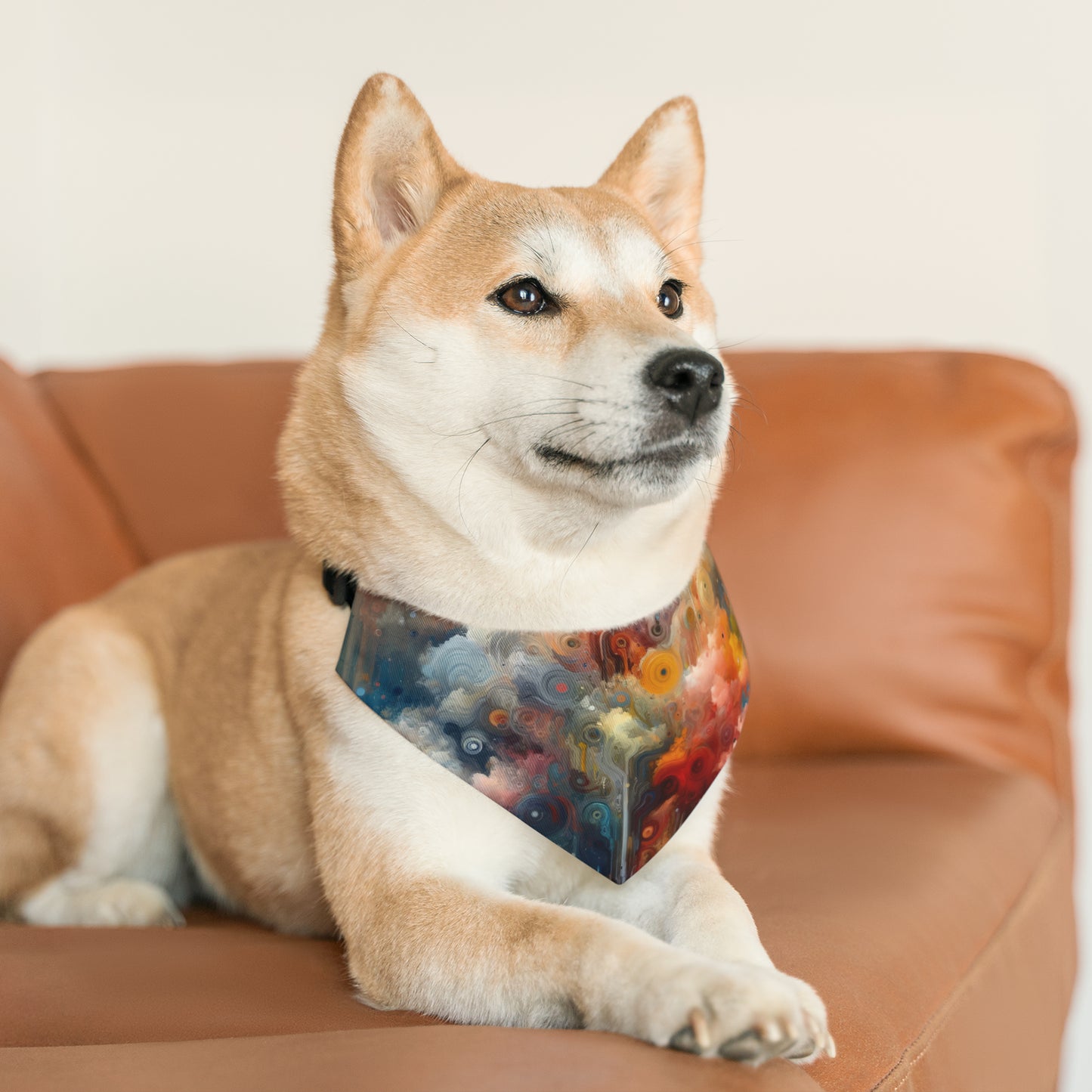 Abstract Beliefs Reflection Pet Bandana Collar