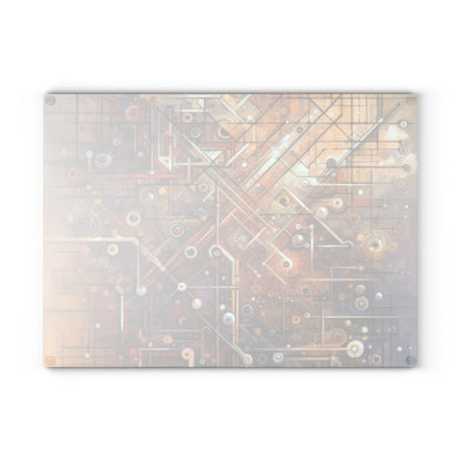 Abstract Structural Complexity Glass Cutting Board