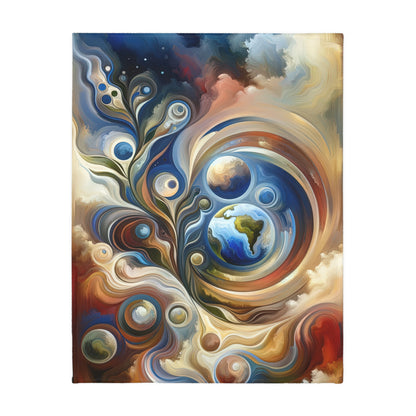 Esoteric Nurturing Gaia Velveteen Microfiber Blanket (Two-sided print)