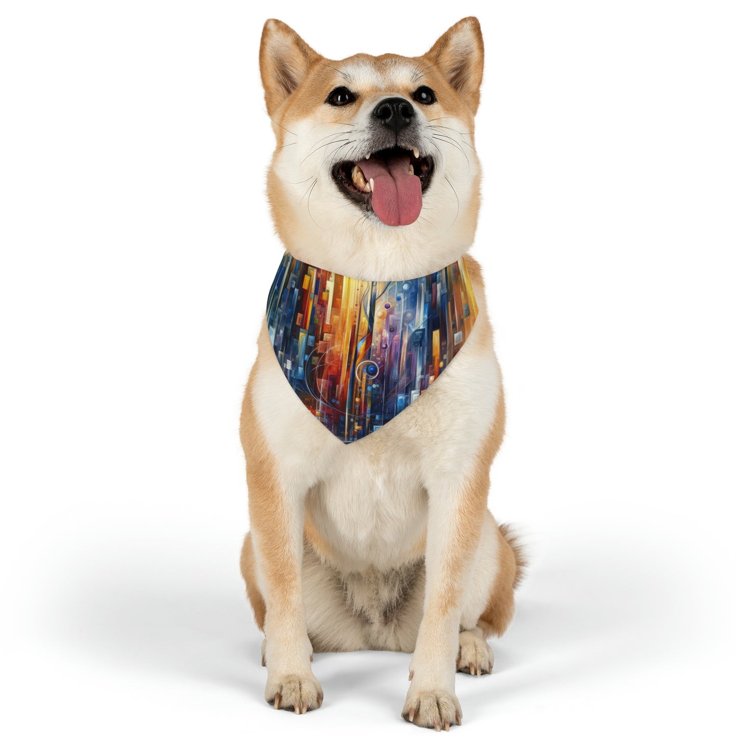 Symphonic Glass Resonance Pet Bandana Collar
