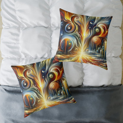 Sovereign Integral Transformation Spun Polyester Pillow