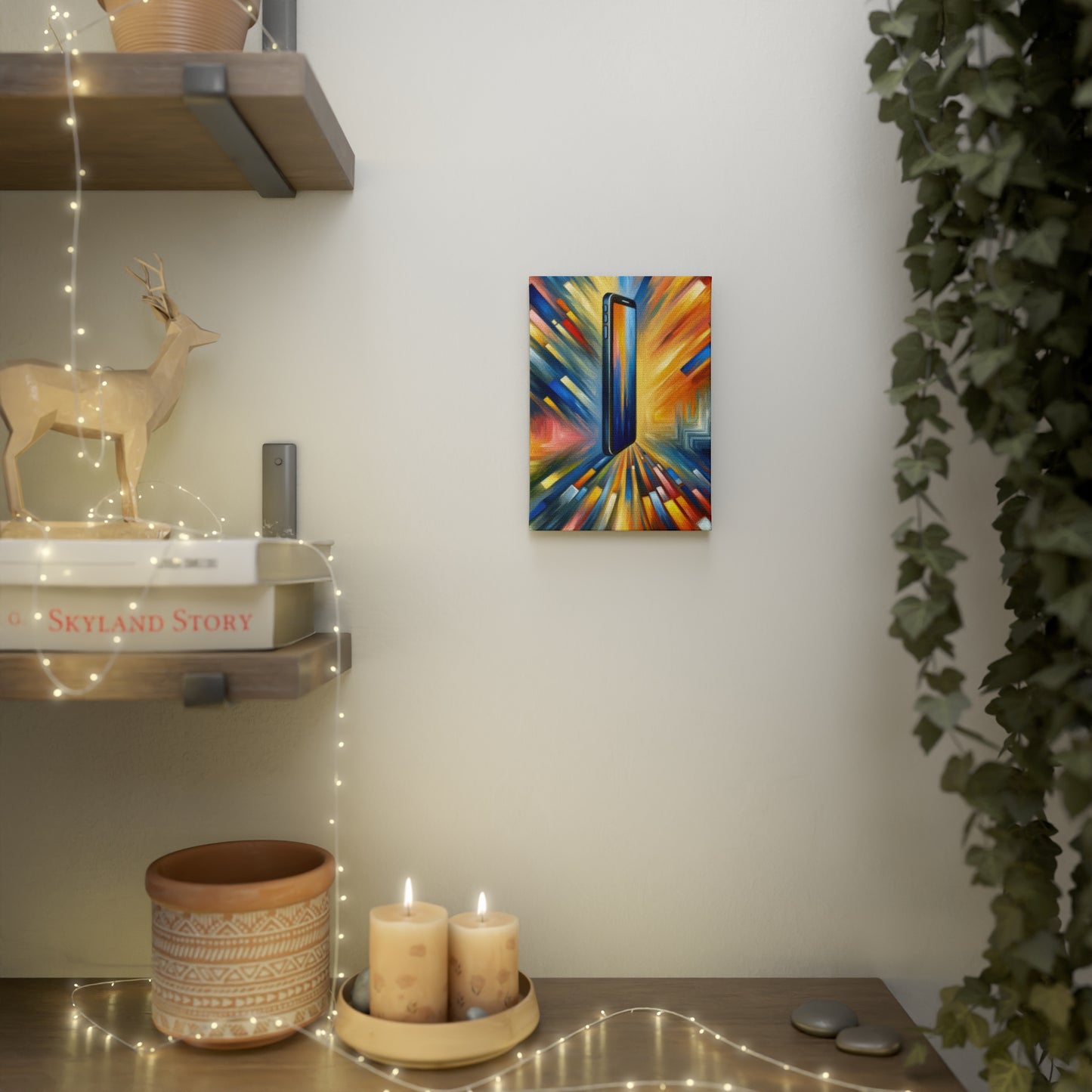 Connectivity Beacon Dichotomy Canvas Photo Tile