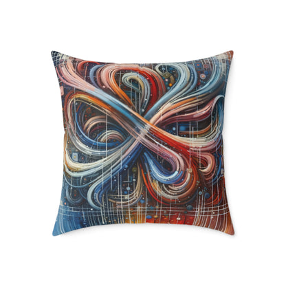Humanity Tapestry Unification Spun Polyester Pillow