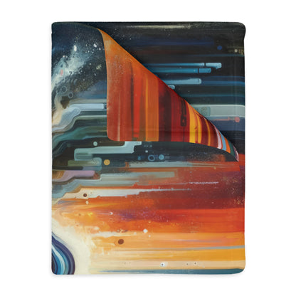 Threshold Collective Consciousness Velveteen Microfiber Blanket (Two-sided print)