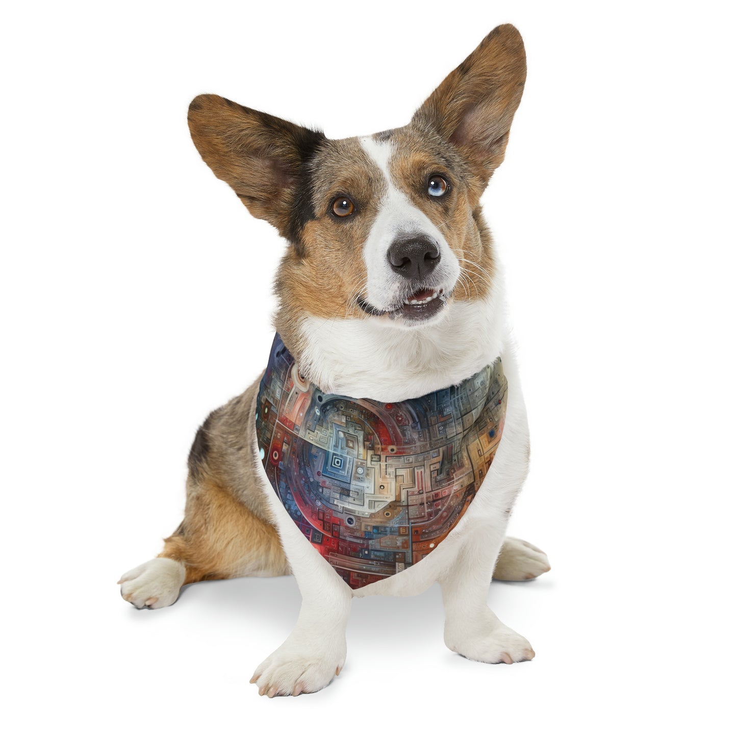 Awareness Algorithm Tachism Pet Bandana Collar