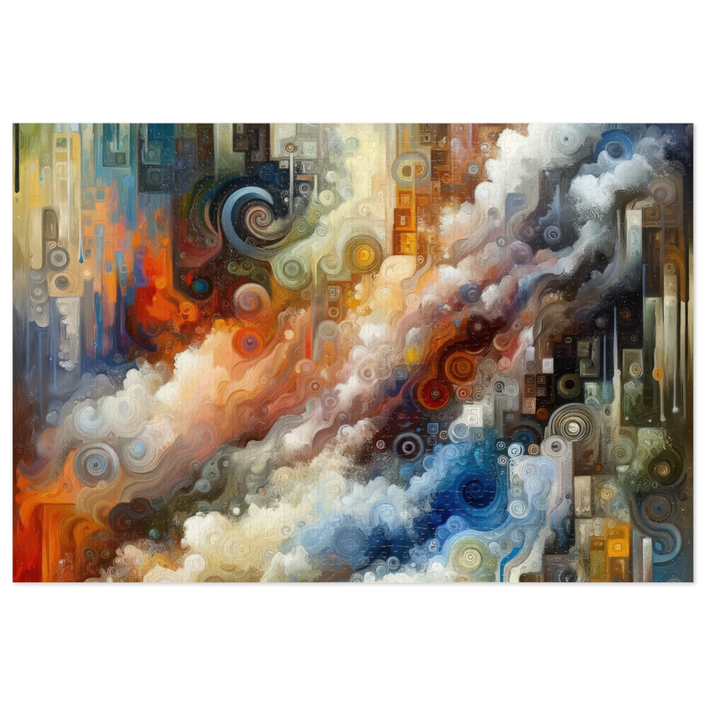 Tachist Unity Diversity Jigsaw Puzzle (30, 110, 252, 500,1000-Piece)