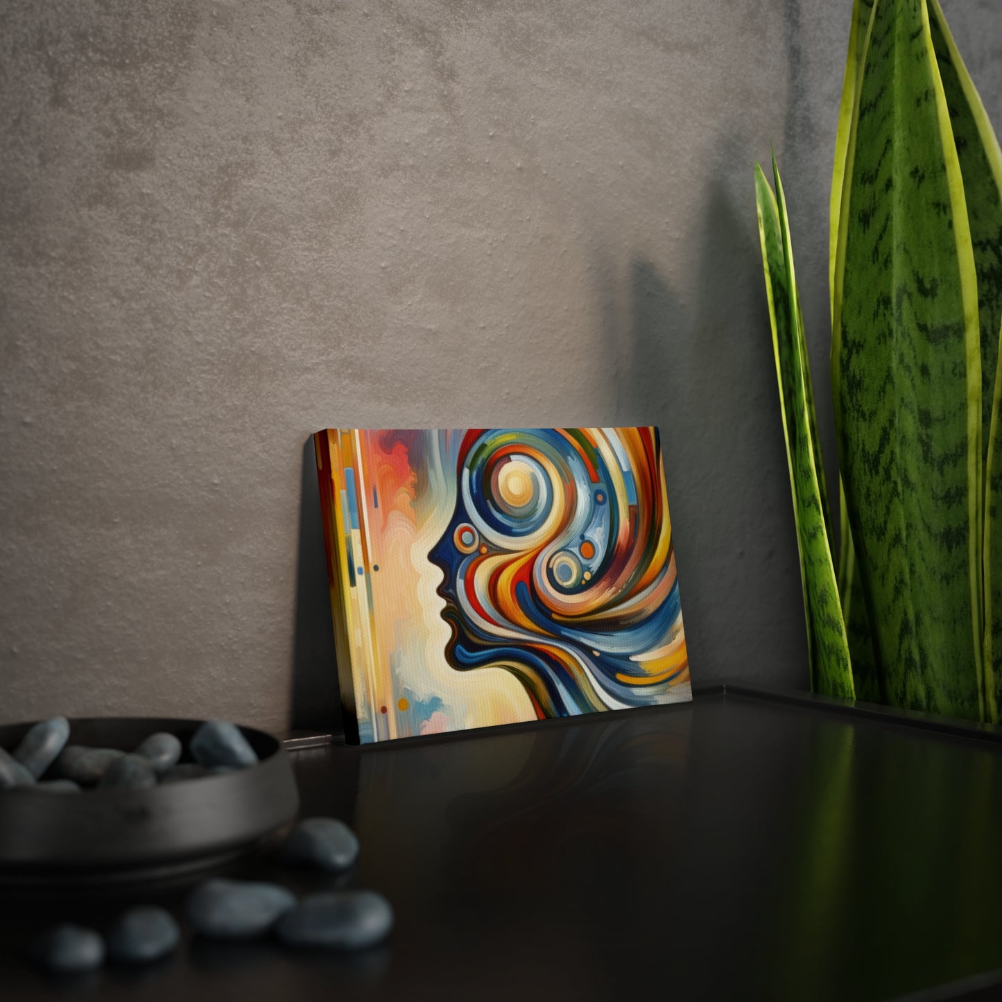 Transformative Harmonic Tachism Canvas Photo Tile