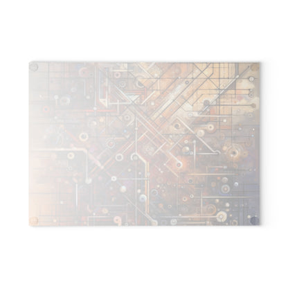 Abstract Structural Complexity Glass Cutting Board