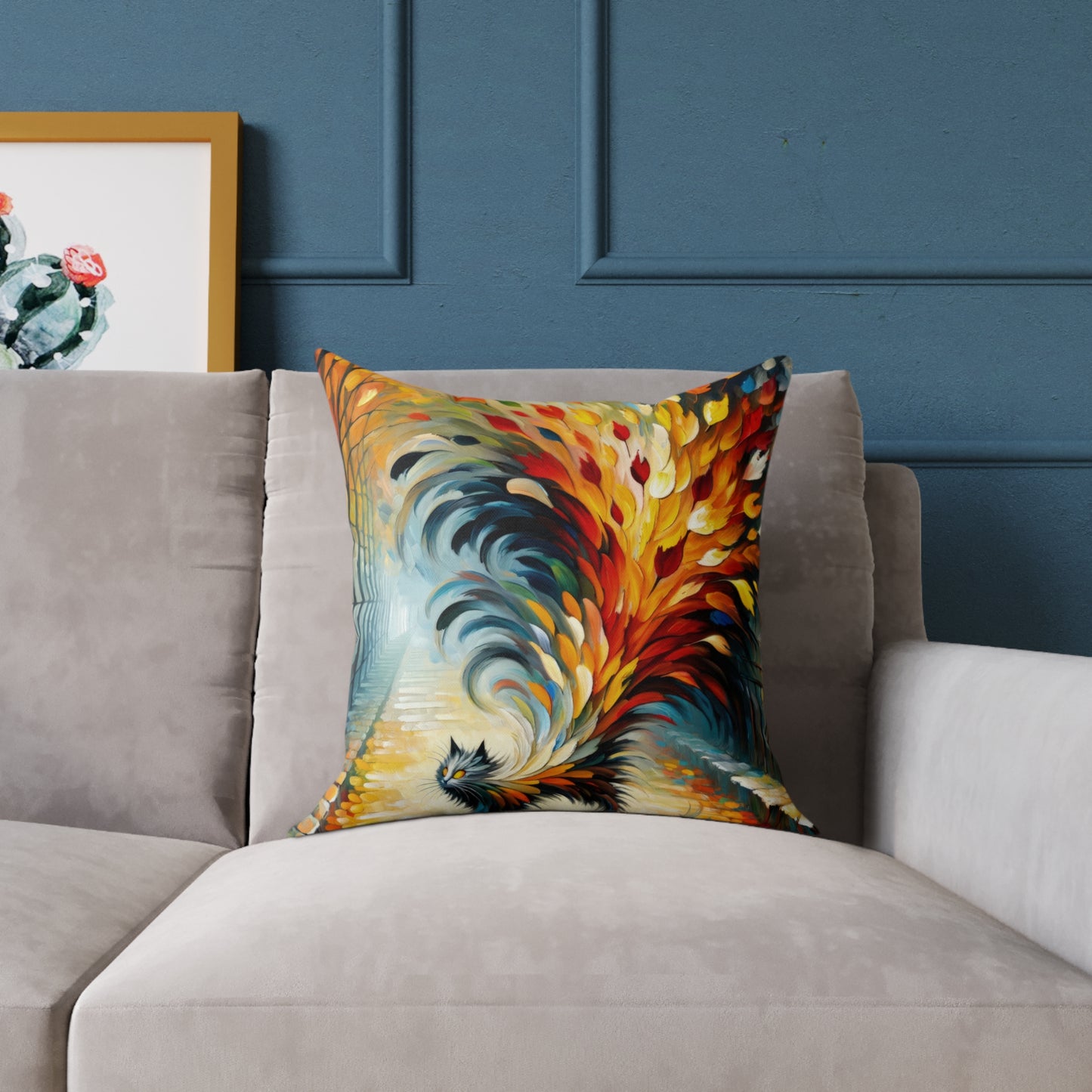 Autumn Whirlwind Escape Spun Polyester Pillow