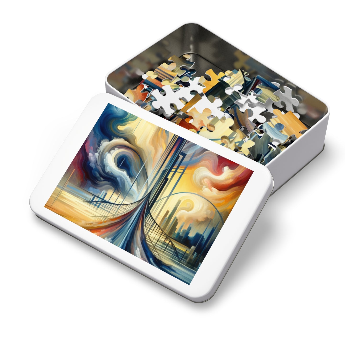 Conscious Bridge Tachism Jigsaw Puzzle (30, 110, 252, 500,1000-Piece)