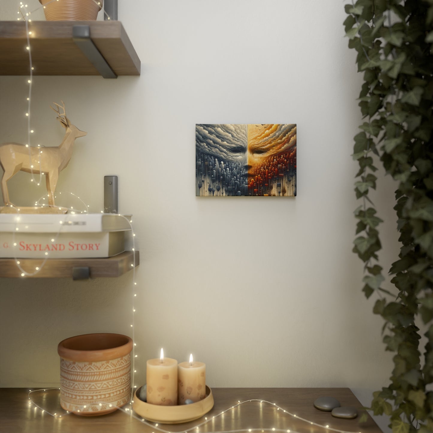 Subdued Revolutionary Currents Canvas Photo Tile