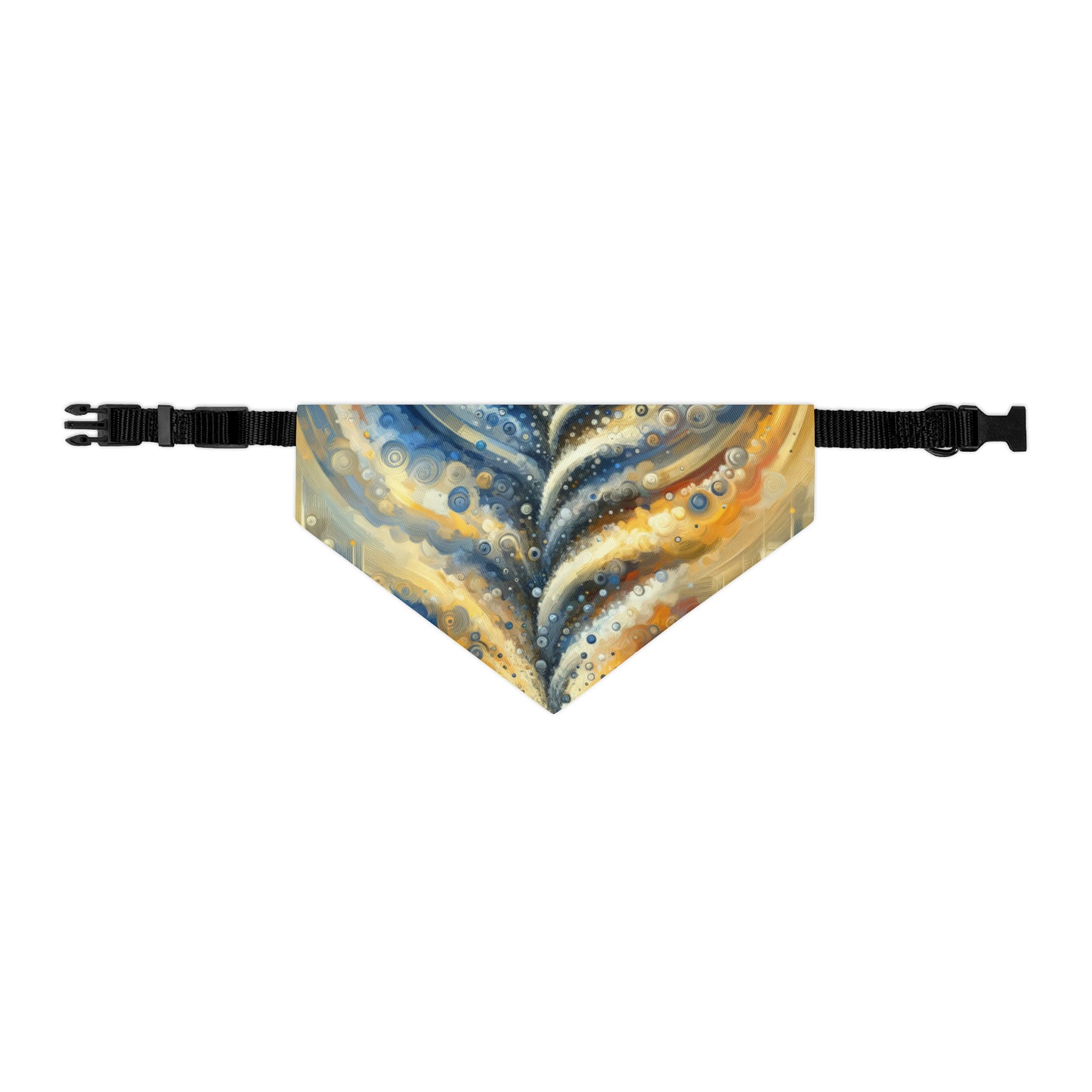 Ripple Effect Abstraction Pet Bandana Collar