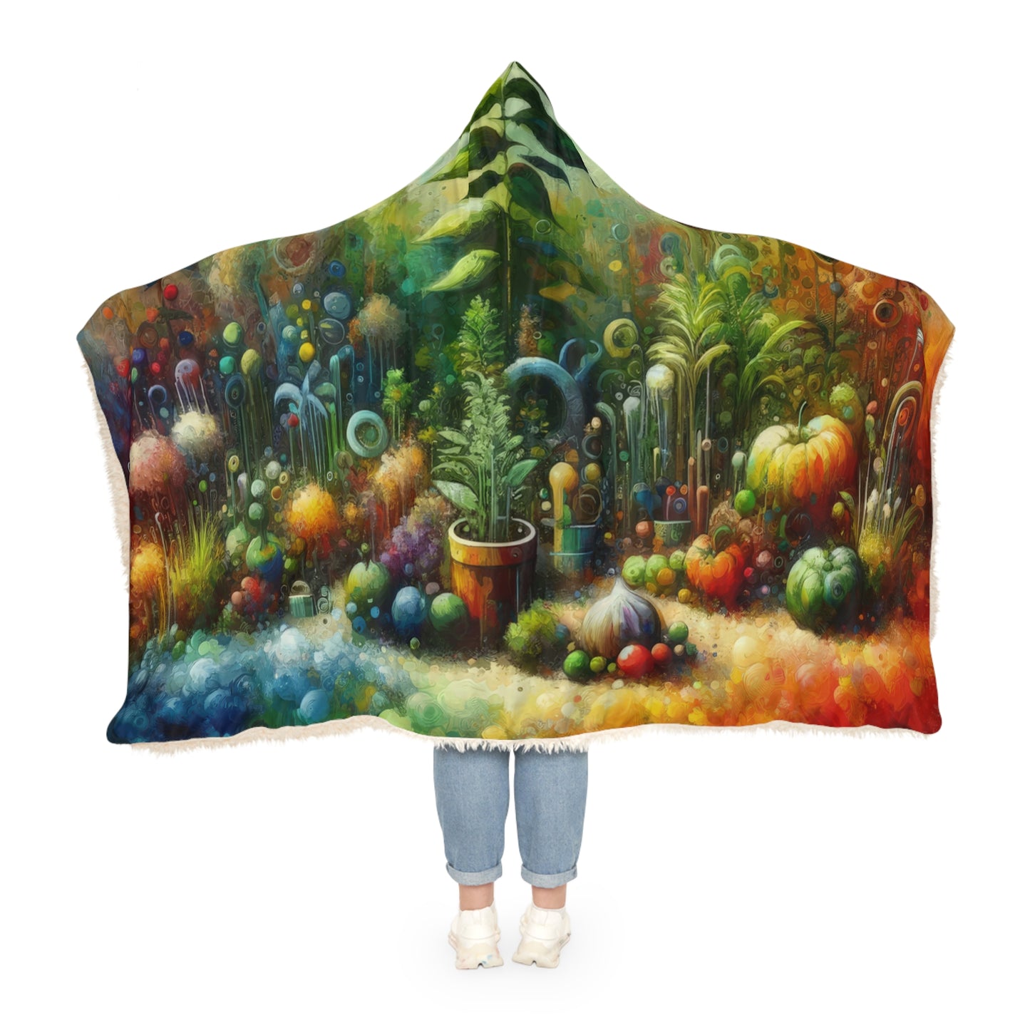 Communal Garden Microcosm Snuggle Blanket