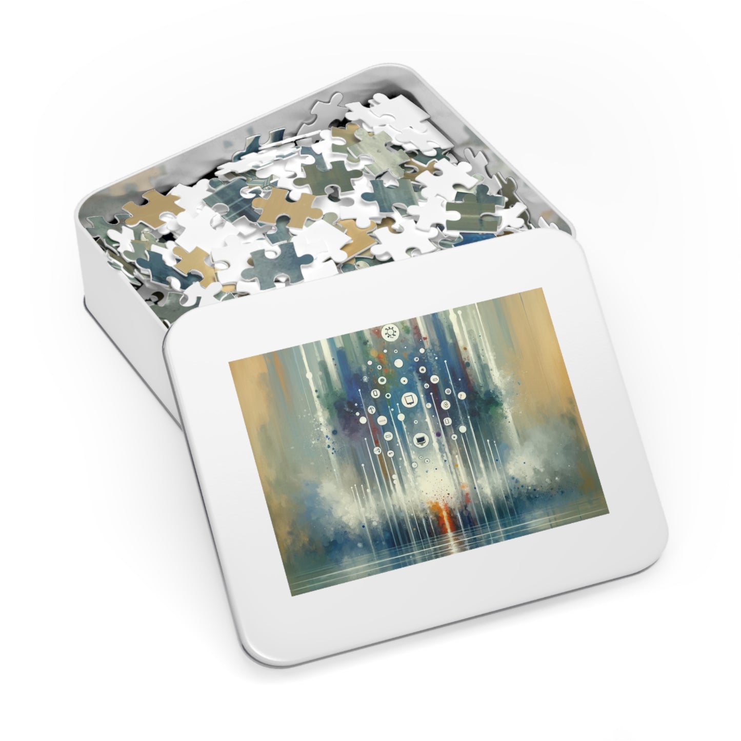 Tachism Digital Escape Jigsaw Puzzle (30, 110, 252, 500,1000-Piece)