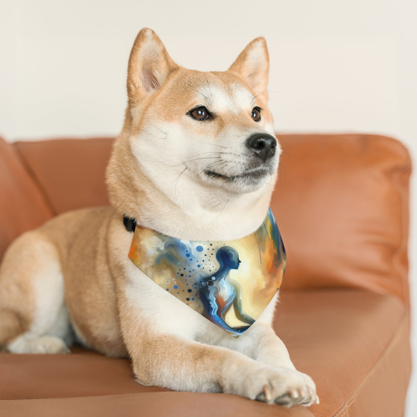 Resonance Abstract Healing Pet Bandana Collar