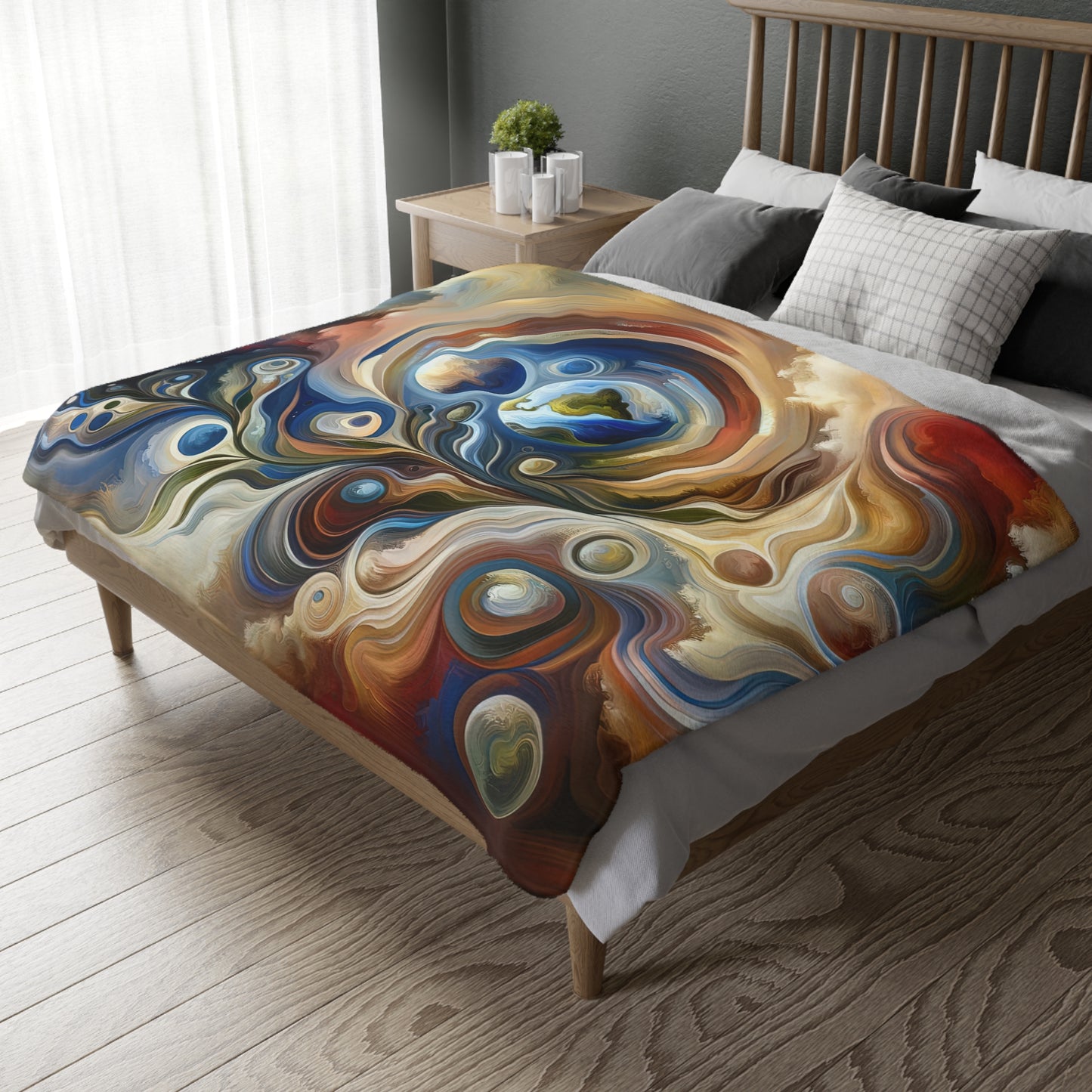 Esoteric Nurturing Gaia Velveteen Microfiber Blanket (Two-sided print)