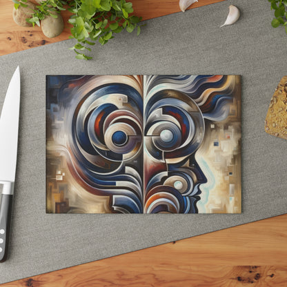 Wisdom Confluence Tachism Glass Cutting Board