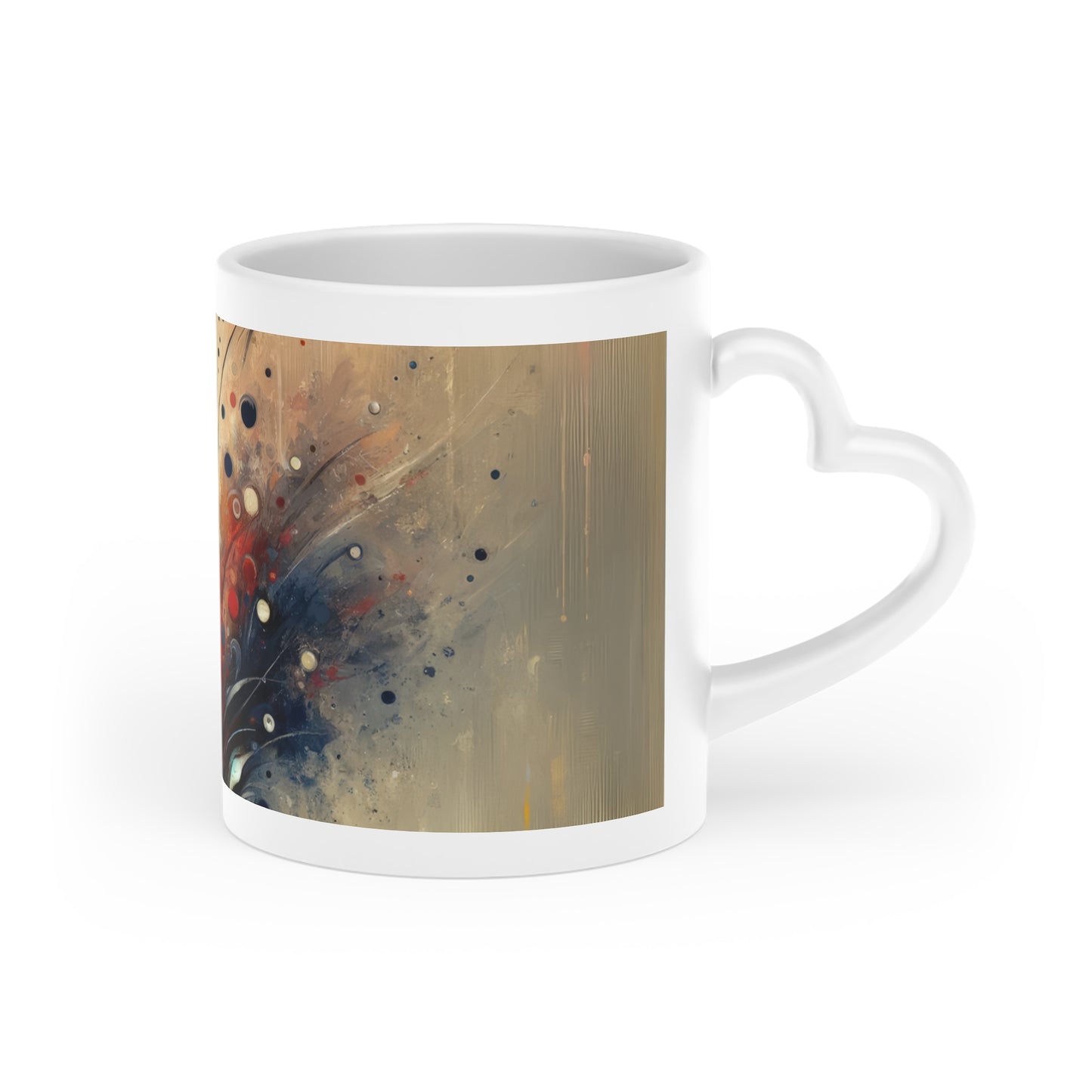 Whispering Thoughts Emergence Heart-Shaped Mug