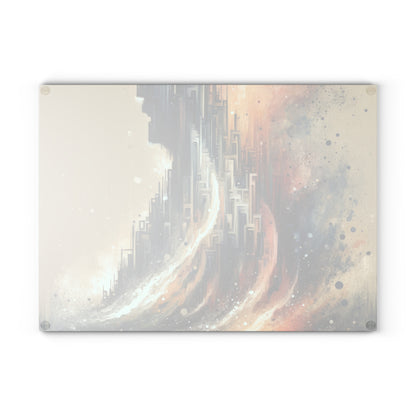 Enduring Echoes Resonance Glass Cutting Board