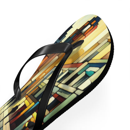 Cobbled Rhythm Heartbeat Flip Flops