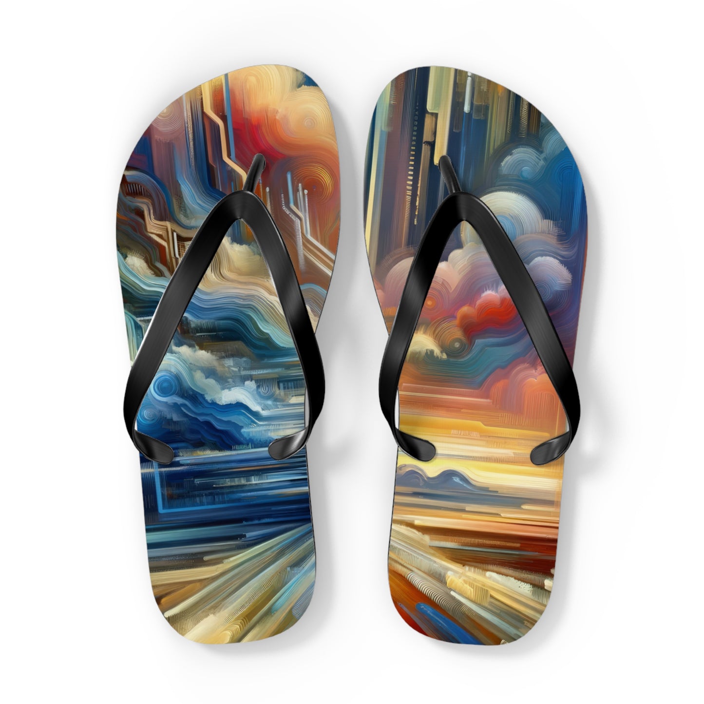 Eternal Digital Meditation Flip Flops